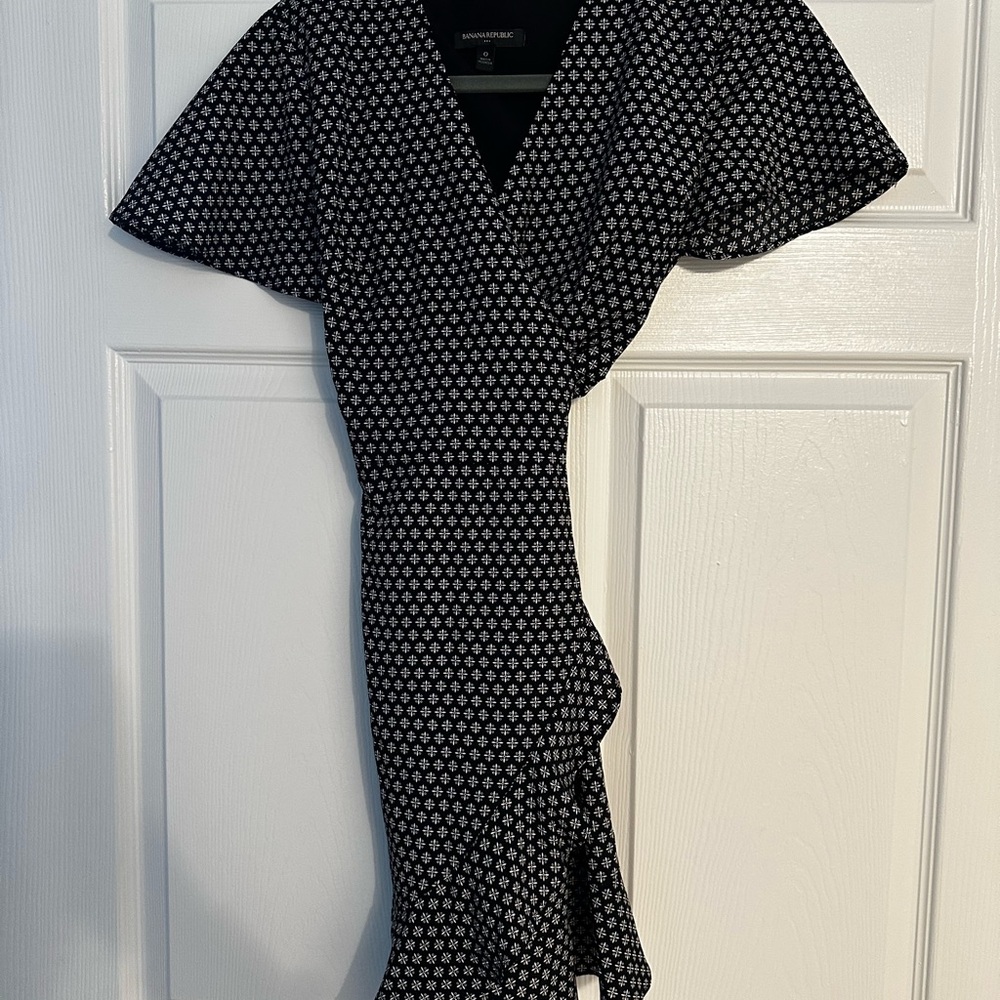 Black and White Patterned Dress